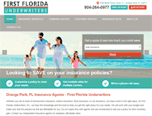 Tablet Screenshot of firstfloridaone.com